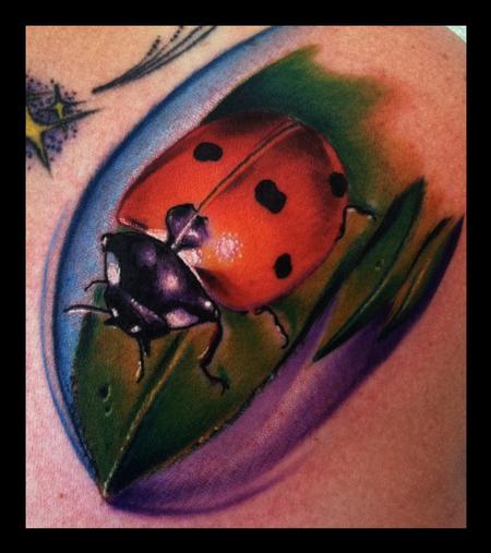 Brent Olson - Lady Bug Color Brent Olson Art Junkies Tattoo